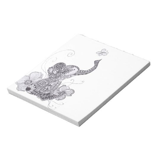 Bloc-note Papillon éléphant (Tourné)