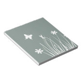 Bloc-note Papillon et prairie fleurie (Incliné)