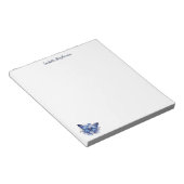 Bloc-note Papillon Floral Aquarelle Élégant (Incliné)