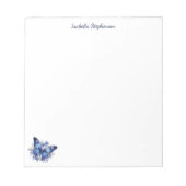 Bloc-note Papillon Floral Aquarelle Élégant (Devant)