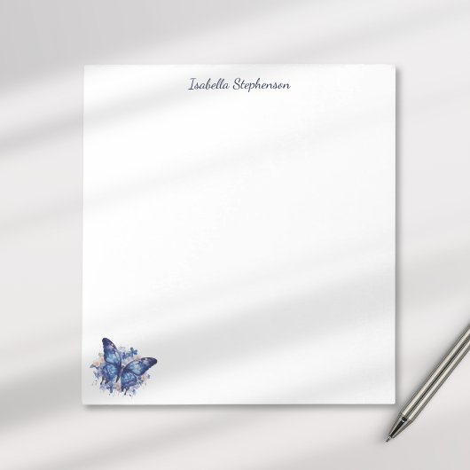 Bloc-note Papillon Floral Aquarelle Élégant