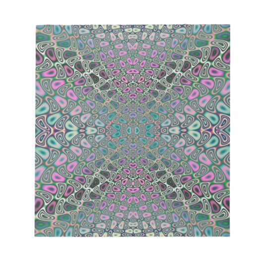 Bloc-note Papillon Hologramme multicolore Fractal Abstrait (Devant)