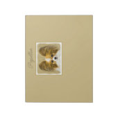 Bloc-note Papillon (Hound Tri) Peinture - Art Chien d'origin (Tourné)