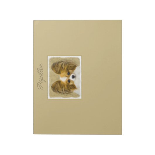 Bloc-note Papillon (Hound Tri) Peinture - Art Chien d'origin (Tourné)