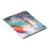 Bloc-note Papillon Koi aquarelle japonais Poisson Art (Incliné)
