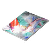 Bloc-note Papillon Koi aquarelle japonais Poisson Art (Tourné)