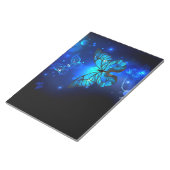 Bloc-note Papillon Morpho sur fond sombre (Incliné)
