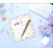 Bloc-note Papillon pastel personnalisé