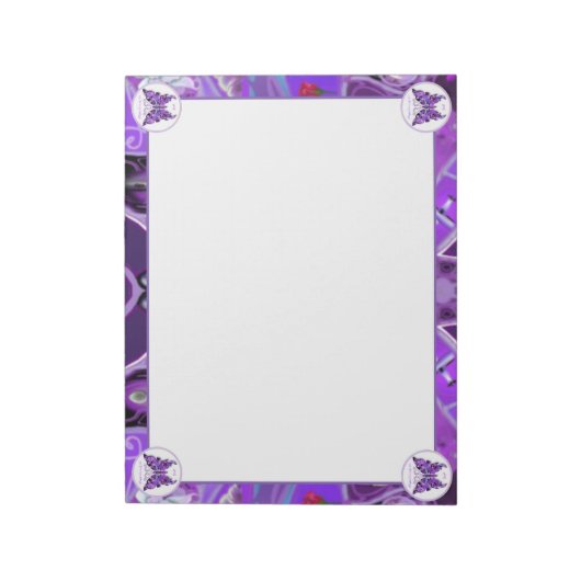 Bloc-note papillon pourpre 31 (Tourné)