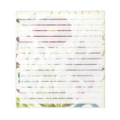 Bloc-note Papillon rouge floral (Devant)