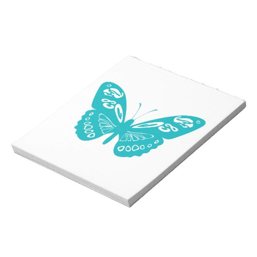 Bloc-note Papillon turquoise (Tourné)