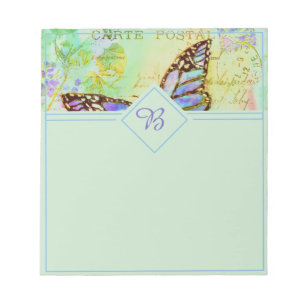 Bloc-note papillon vintage