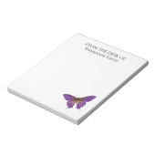 Bloc-note Papillon Violet Élégant De la part de (Tourné)