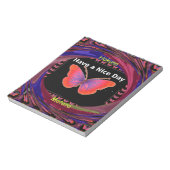 Bloc-note Papillon violet orange Avoir un beau Art de jour I (Tourné)