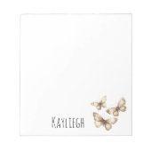 Bloc-note Papillons à crème Brown Tan (Devant)