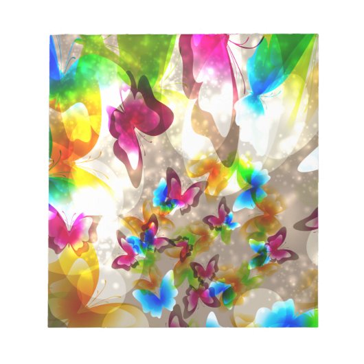 Bloc-note Papillons Abstraits (Devant)