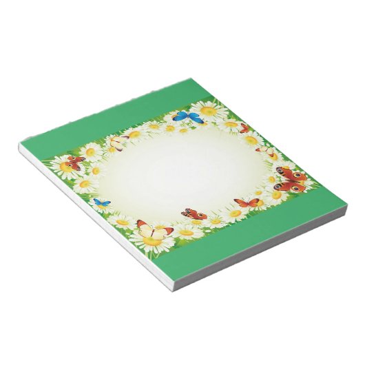 Bloc-note Papillons Avec Marguerite (Incliné)