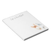 Bloc-note Papillons bleus chic pêche (Incliné)