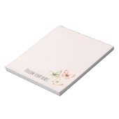 Bloc-note Papillons Crème Rose Menthe (Tourné)