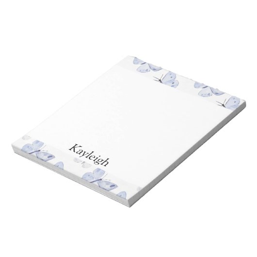 Bloc-note Papillons de lavande pourpre (Tourné)