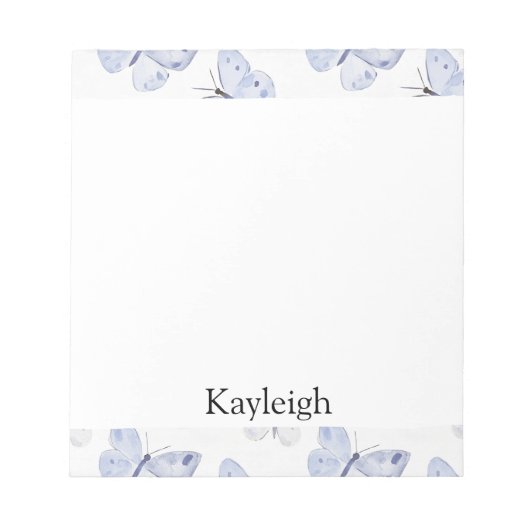 Bloc-note Papillons de lavande pourpre (Devant)