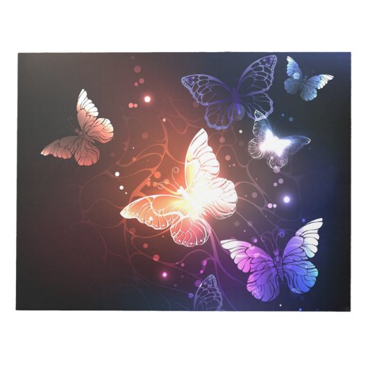 Bloc-note Papillons de nuit lumineux (Devant)