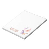 Bloc-note Papillons de pêche à la lavande violette (Tourné)