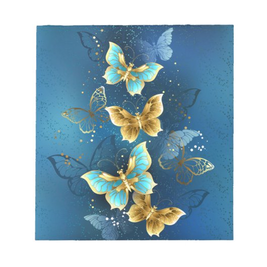 Bloc-note Papillons dorés (Devant)