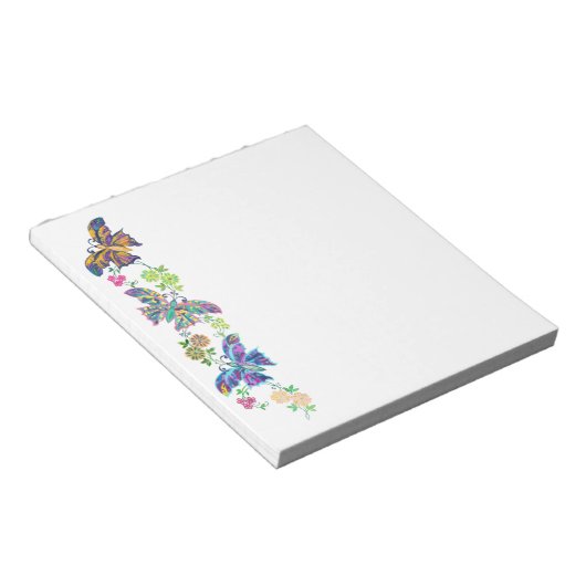 Bloc-note Papillons Et Fleurs (Incliné)