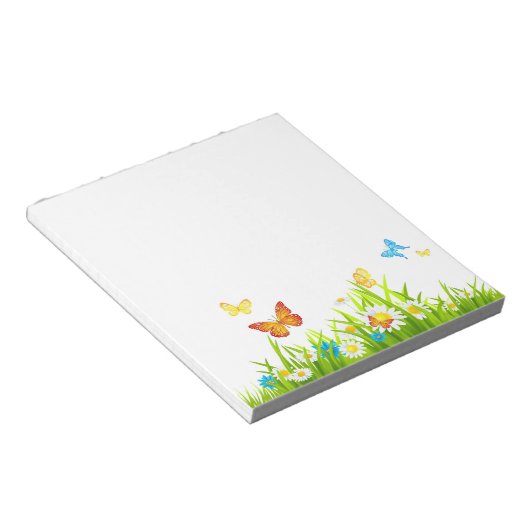 Bloc-note Papillons Et Fleurs (Incliné)