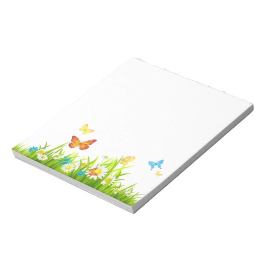 Bloc-note Papillons Et Fleurs (Tourné)