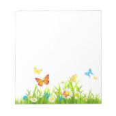 Bloc-note Papillons Et Fleurs (Devant)