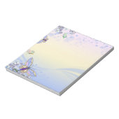 Bloc-note Papillons et fleurs jolis pastel (Tourné)