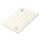 Bloc-note Papillons Extra Wide Rule Kids Music Manuscript (Incliné)