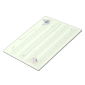 Bloc-note Papillons Extra Wide Rule Kids Music Manuscript (Incliné)