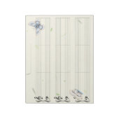 Bloc-note Papillons Piano Musique Manu Papier Grande Règle E (Tourné)