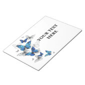 Bloc-note Papillons volants bleus Morpho (Incliné)