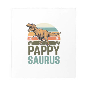 Bloc-note Pappysaurus Drôle Dinosaure Vintage Chemise Couche