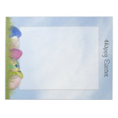 Bloc-note Pâques joyeuses - Photographie florale OEufs de Pâ (Devant)