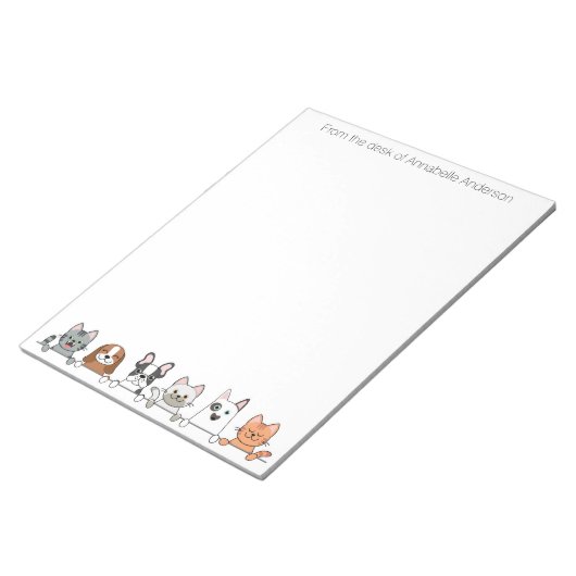 Bloc-note Parade de chats et de chiens (Incliné)