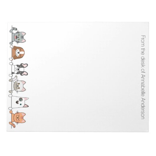 Bloc-note Parade de chats et de chiens (Devant)