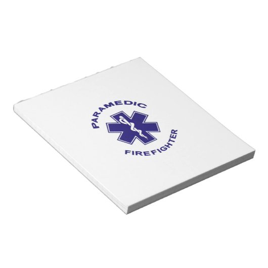 Bloc-note Paramedic du pompier (Incliné)