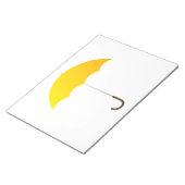 Bloc-note Parapluie jaune (Incliné)