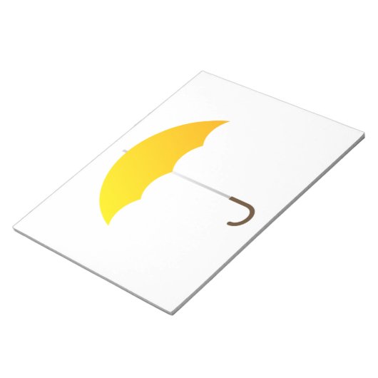 Bloc-note Parapluie jaune (Incliné)