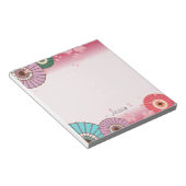 Bloc-note Parapluies japonaises et fleurs de cerisiers Perso (Incliné)