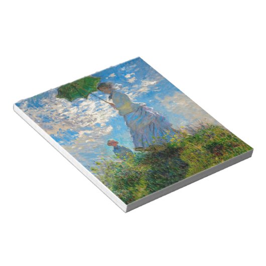 Bloc-note Parasol Monet Femme Impressionnisme (Incliné)