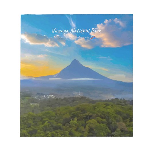 Bloc-note Parc national des Virunga, RD Congo - Volcan (Devant)