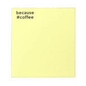 Bloc-note Parce que café (Devant)