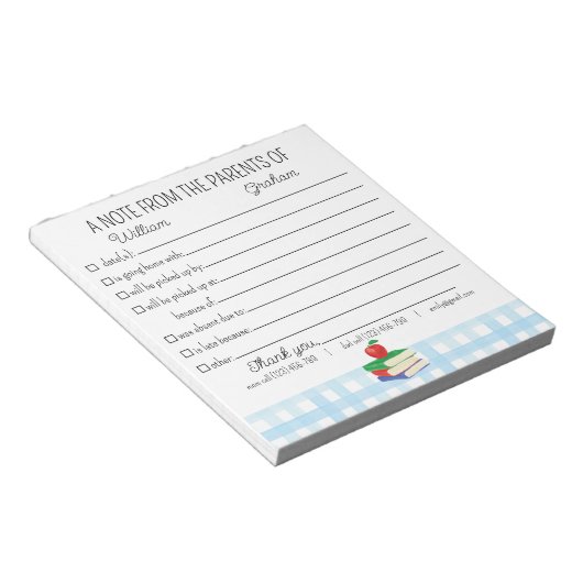 Bloc-note Pardon De L'École Notepad Parent Des Parents De (Incliné)