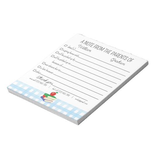 Bloc-note Pardon De L'École Notepad Parent Des Parents De (Tourné)